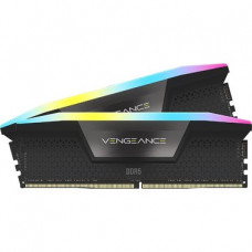 Модуль пам'яті для комп'ютера Corsair DDR5 64GB (2x32GB) 6400 MHz XMP 3.0 Vengeance RGB Black (CMH64GX5M2B6400C32)