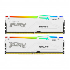 Модуль пам'яті Kingston FURY Beast White RGB DDR5-6000 64GB (2x32GB) CL40-40-40 1.35V XMP (KF560C40BWAK2-64)