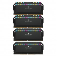 Модуль пам'яті для комп'ютера Corsair DDR5 64GB (4x16GB) 6200 MHz Dominator Platinum RGB Black  (CMT64GX5M4B6200C32)