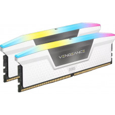 Модуль пам`ятi Corsair DDR5 2x16GB/6400 Vengeance RGB White (CMH32GX5M2B6400C36W)
