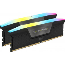 Модуль пам`ятi Corsair DDR5 2x16GB/6400 Vengeance RGB Black (CMH32GX5M2B6400C36)