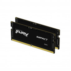 Модуль пам'яті для ноутбука Kingston Fury (ex.HyperX) SoDIMM DDR5 16GB (2x8GB) 4800 MHz FURY Impact (KF548S38IBK2-16)