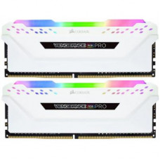 Модуль пам'яті для комп'ютера Corsair DDR4 16GB (2x8GB) 3200 MHz Vengeance RGB Pro White (CMW16GX4M2C3200C16W)