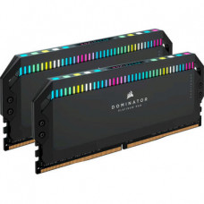 Модуль пам'яті для комп'ютера Corsair DDR5 64GB (2x32GB) 6000 MHz Dominator Platinum RGB Black (CMT64GX5M2B6000C40)