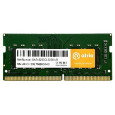 Модуль пам'ятіATRIA 8Gb DDR4 3200MHz sodimm  (UAT43200CL22SK1/8)