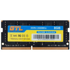Оперативна пам'ять GTL SO-DIMM, DDR4, 8Gb, 2666 MHz (GTLSD8D426BK)