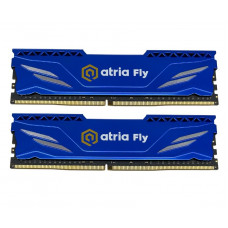 Оперативна память Atria Fly 16Gb x 2 (32Gb Kit) DDR4, 3200 MHz, Dark Blue (UAT43200CL18BLK2/32)