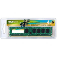 Модуль пам'яті для комп'ютера Silicon Power DDR3 4GB 1600 MHz (SP004GBVTU160N02)