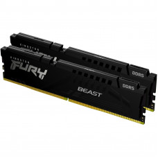 Модуль пам'яті для комп'ютера Kingston Fury (ex.HyperX) DDR5 64GB (2x32GB) 6000 MHz Beast Black XMP (KF560C40BBK2-64)