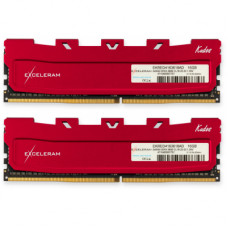 Модуль пам'яті для комп'ютера eXceleram DDR4 16GB (2x8GB) 3600 MHz Red Kudos (EKRED4163618AD)
