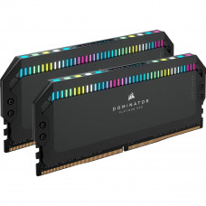 Модуль пам'яті для комп'ютера Corsair DDR5 64GB (2x32GB) 6000 MHz Dominator Platinum RGB Black (CMT64GX5M2B6000C30)