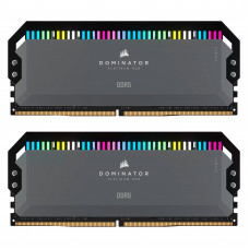 Модуль пам'яті для комп'ютера Corsair DDR5 32GB (2x16GB) 6000 MHz Dominator Platinum RGB Gray (CMT32GX5M2D6000Z36)