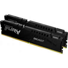 Оперативна пам'ять Kingston Fury Beast 8Gb x 2 (16Gb Kit) DDR5, 5200 MHz Black, 40-40-40, 1.25V, с радиатором (KF552C40BBK2-16)