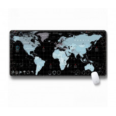 Килимок для миші Voltronic Карта світу Black/Silver (SJDT-23/20890)