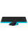Комплект (клавіатура, мишка) A4Tech F1010 Black/Blue USB