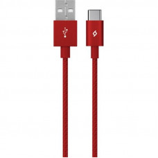 Кабель Ttec AlumiCable USB - USB Type-C (M/M), 1.2 м, Red (2DK18K)