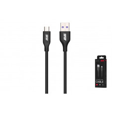 Кабель заряджання/синхронізації 2E USB-A > microUSB, 1м, Glow, чорний (2E-CCAM-BL)
