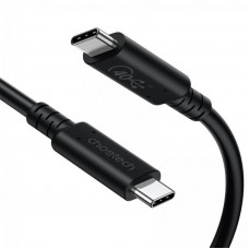 Кабель Choetech USB Type-C - USB Type-C (M/M), 0.8 м, Black (XCC-1028-BK)