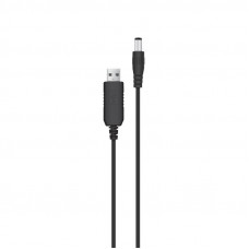 Кабель живлення ACCLAB USB - DC (M/M), 5.5х2.1 мм, 12V, 1A, 1 м, Black (1283126565120)