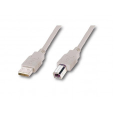 Кабель Atcom USB - USB Type-B V 2.0 (M/M), 3 м, ферит, білий (8099) пакет