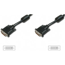 Кабель DIGITUS DVI-D dual link (AM/AM) 2м, чорний (AK-320101-020-S)