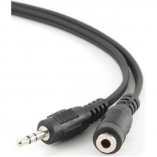 Аудіо-кабель Cablexpert 3.5 мм - 3.5 мм (M/F), 3 м, чорний (CCA-423-3M)