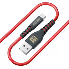 Кабель Luxe Cube Kevlar USB-microUSB, 1.2м, червоний (8886998686264)