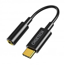 Адаптер Choetech 3.5 мм - USB Type-C (F/M), Black (AUX003-BK)