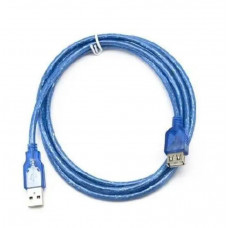 Кабель Gresso USB AM-USB AF 3м Blue (2000700002401)