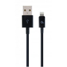 Cablexpert USB - Lightning (M/M), преміум, 1 м, чорний (CC-USB2P-AMLM-1M)
