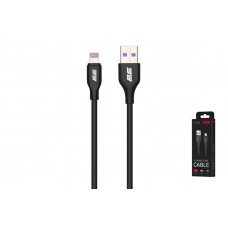 Кабель заряджання/синхронізації 2E USB-A > Lightning, 1м, Glow, чорний (2E-CCAL-BL)