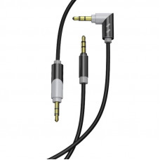 Аудіо-кабель SkyDolphin SR09 Rotate Aluminium Connector 3.5 мм - 3.5 мм (M/M), 1.5 м, Black/Grey (AUX-000063)