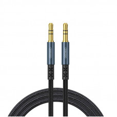 Аудіо-кабель Joyroom 3.5 мм - 3.5 мм (M/M), 1 м, чорний (SY-10A1)