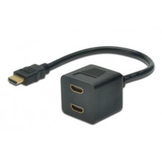 Адаптер ASSMANN HDMI Y 0.2м, чорний (AK-330400-002-S)