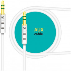 Аудіо-кабель Piko CB-AW11 3.5 мм - 3.5 мм (M/M), 1 м, White (1283126489167)