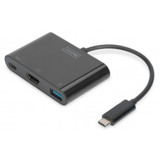 Адаптер DIGITUS USB-C - HDMA, 2xUSB (DA-70855)
