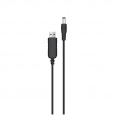 Кабель живлення ACCLAB USB - DC (M/M), 5.5х2.1 мм, 9V, 1A, 1 м, Black (1283126552830)