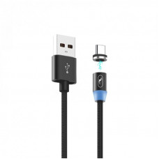 Кабель SkyDolphin S59T Magnetic USB - USB Type-C (M/M), 1 м, Black (USB-000441)