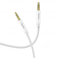 Аудіо-кабель Hoco UPA19 3.5 мм - 3.5 мм (M/M), 1 м, сріблястий (UPA19S)
