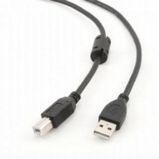 Кабель Cablexpert USB - USB Type-B V 2.0 (M/M), 4.5 м, Premium, Black (CCP-USB2-AMBM-15)