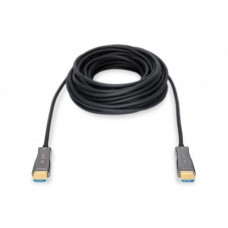 Кабель DIGITUS HDMI UHD 4K, AOC hybrid-fiber, type A M/M, 15м, чорний (AK-330125-150-S)