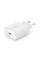 Зарядний пристрій мережевий Belkin 25Вт USB-С PD PPS, білий (WCA004VFWH)