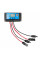 Портативний зарядний пристрій сонячна панель Neo Tools, 120Вт, регулятор напруги, USB-C та 2xUSB, 1316x762x15мм, IP64, кабель 5м, затискачі 