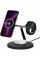 Зарядний пристрій бездротовий Belkin 3в1 MagSafe iPhone/Watch/AirPods Fast charging, чорний (WIZ017VFBK)