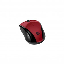 Мишка бездротова HP 220, чорно-червоний (7KX10AA)