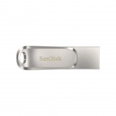 Накопичувач SanDisk  256GB USB 3.1 Type-A + Type-C Dual Drive Luxe Срібний (SDDDC4-256G-G46)
