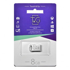 Флеш-накопичувач USB 8GB T&G 105 Metal Series Silver (TG105-8G)