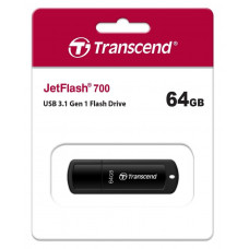 Накопичувач Transcend  64GB USB 3.1 Type-A JetFlash 700 Чорний (TS64GJF700)