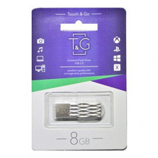 Флеш-накопичувач USB 8GB T&G 103 Metal Series Silver (TG103-8G)