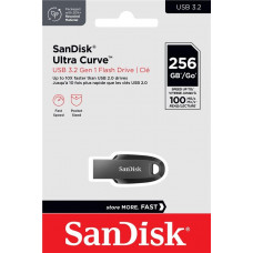 Накопичувач SanDisk  256GB USB 3.2 Type-A Ultra Curve Чорний (SDCZ550-256G-G46)